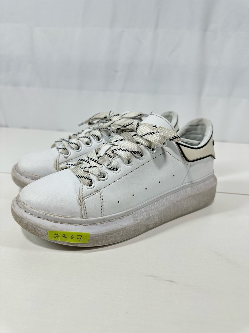 #337 Alexander McQueen Sneakers Women’s Size 6 US Oversized Low Top White
